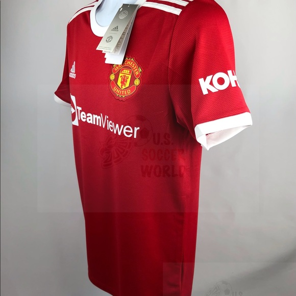 Cristiano Ronaldo #7 Manchester United 2021 Home Soccer Jersey Man U - Picture 7 of 16